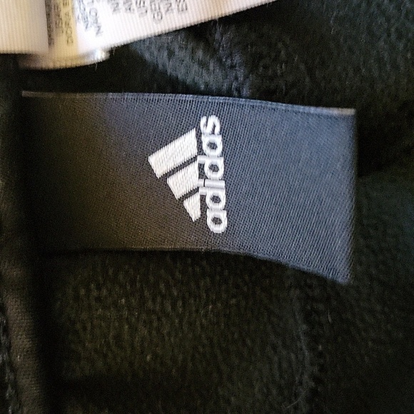 Adidas small black fuzzy insides warm-up pants - Picture 3 of 6